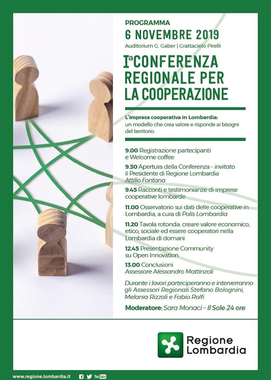 L’impresa cooperativa in Lombardia: un modello che crea valore e risponde ai bisogni del territorio