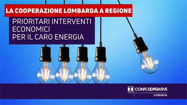 Prioritari interventi economici per la nuova emergenza del caro energia