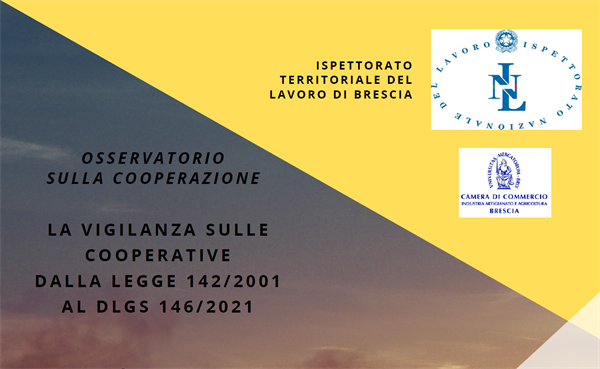 LA VIGILANZA SULLE COOPERATIVE DALLA LEGGE 142/2001 AL  DLGS 146/2021